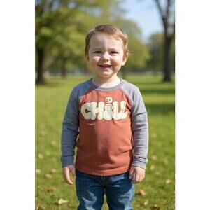 Old Navy Toddlers Long Sleeve T-Shirt, Size 3T, CHILL, Thermal, Cutie Pattootie